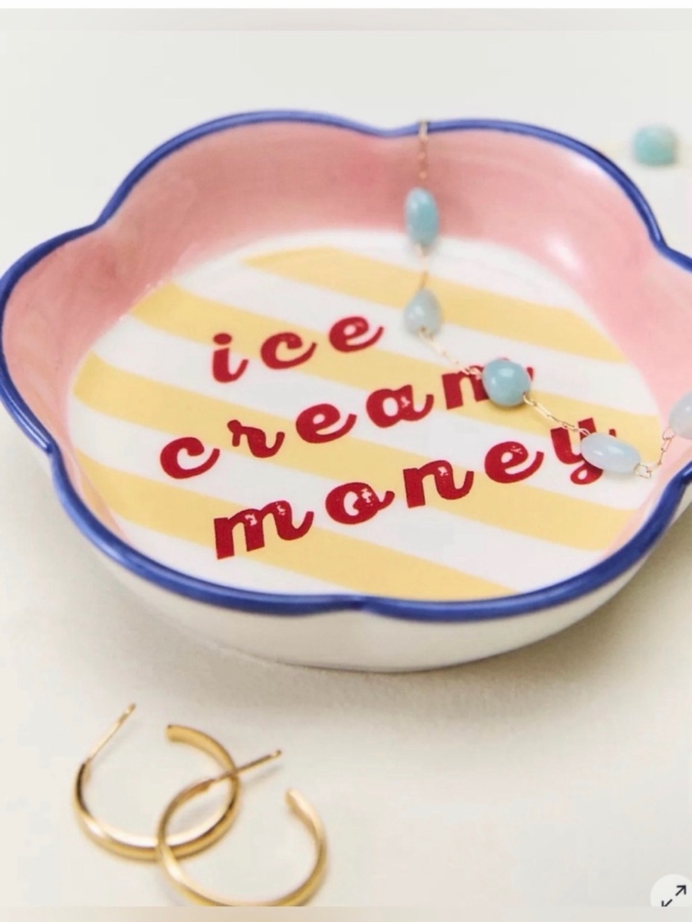 Anthropologie Ice Cream Money Trinket Dish